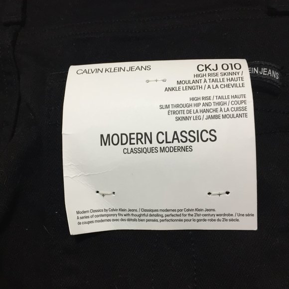 CALVIN KLEIN HIGH RISE JEANS SIZE 27 - Picture 8 of 9